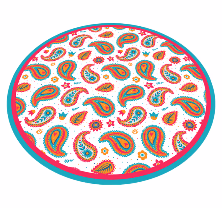 Renkli bandana desen doku halı - TenStickers