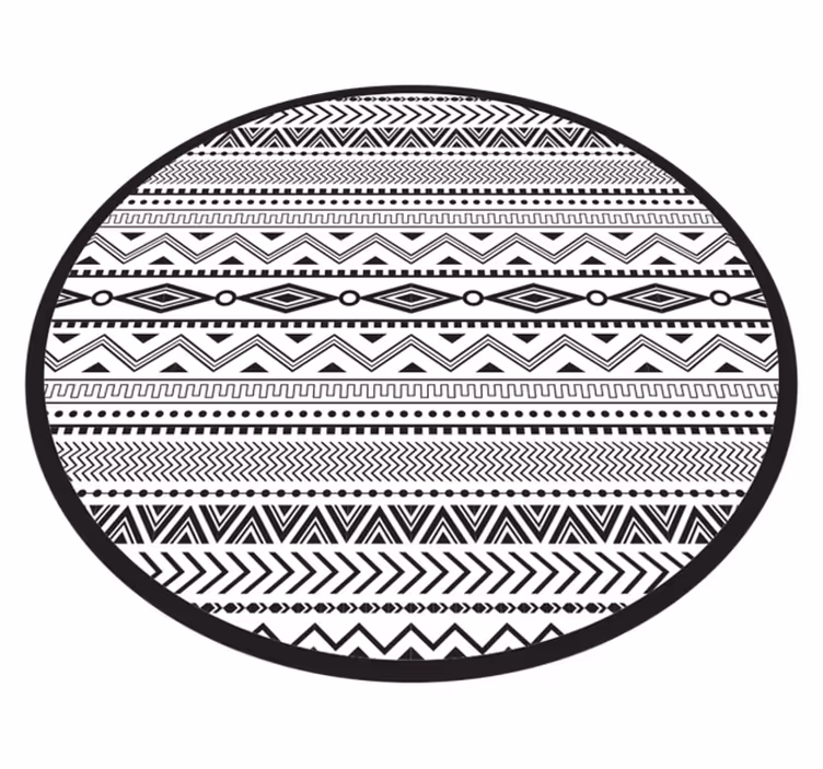 Kabile geometrik desen etnik halı - TenStickers