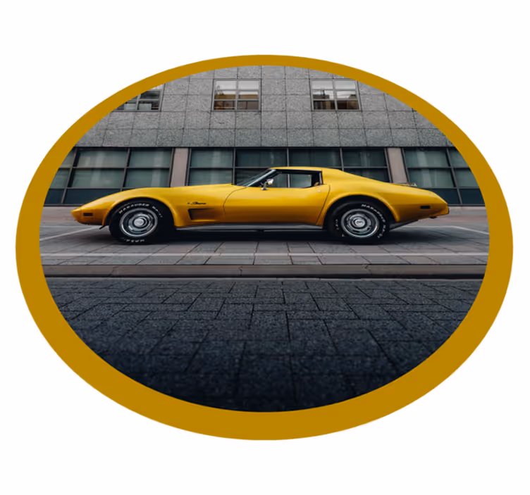 Chevrolet corvette eski halı - TenStickers