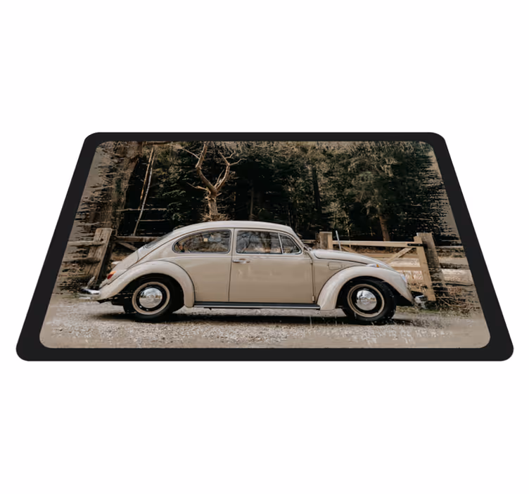 Vw böceği eski vinil halı - TenStickers