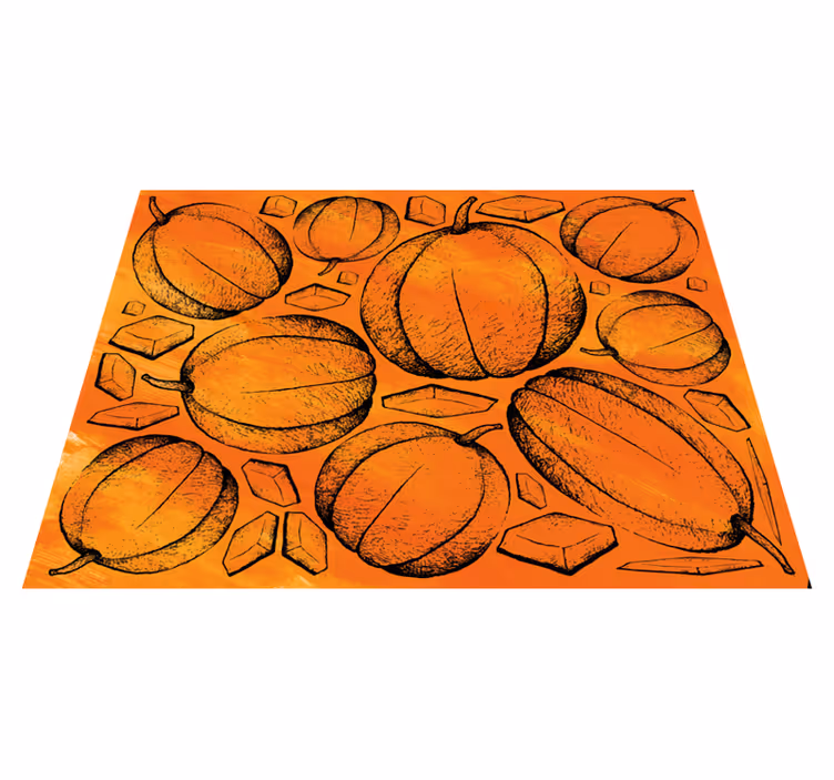 Kabak hasadı cadılar bayramı pvc halı - TenStickers