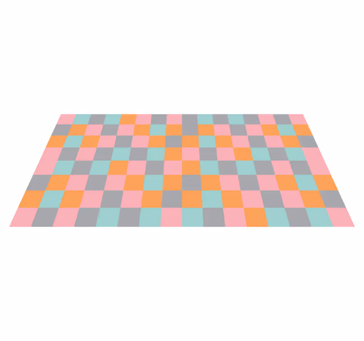 Kare soyut sanat geometrik halı - TenStickers