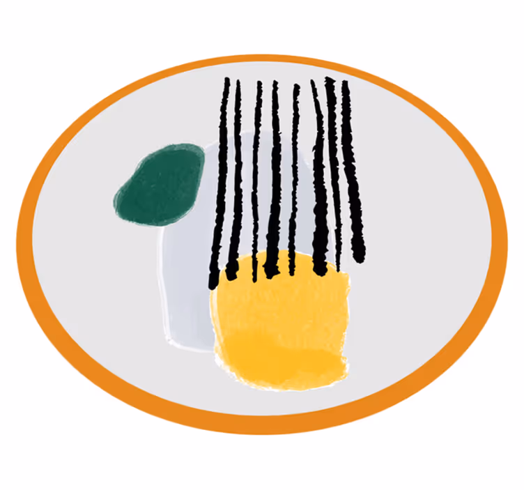 Soyut sanat geometrik kilim boyama - TenStickers