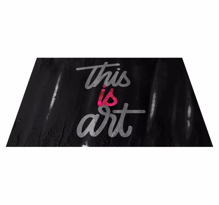 Cümleleri ile pvc halı bu bir sanattır - TenStickers