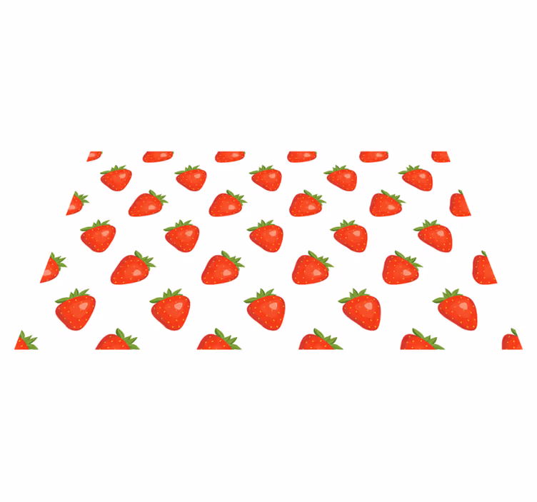 Parlak arka plan mutfak katında çilek - TenStickers