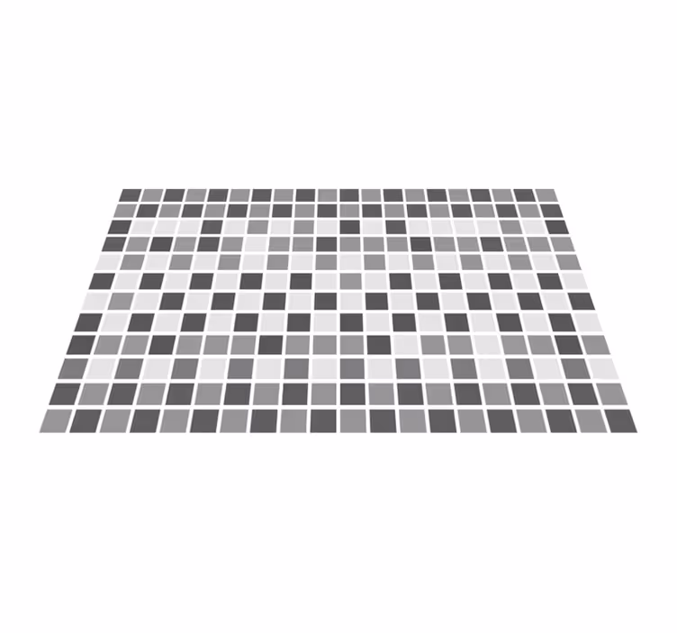 Gri tonları banyo pvc halı - TenStickers