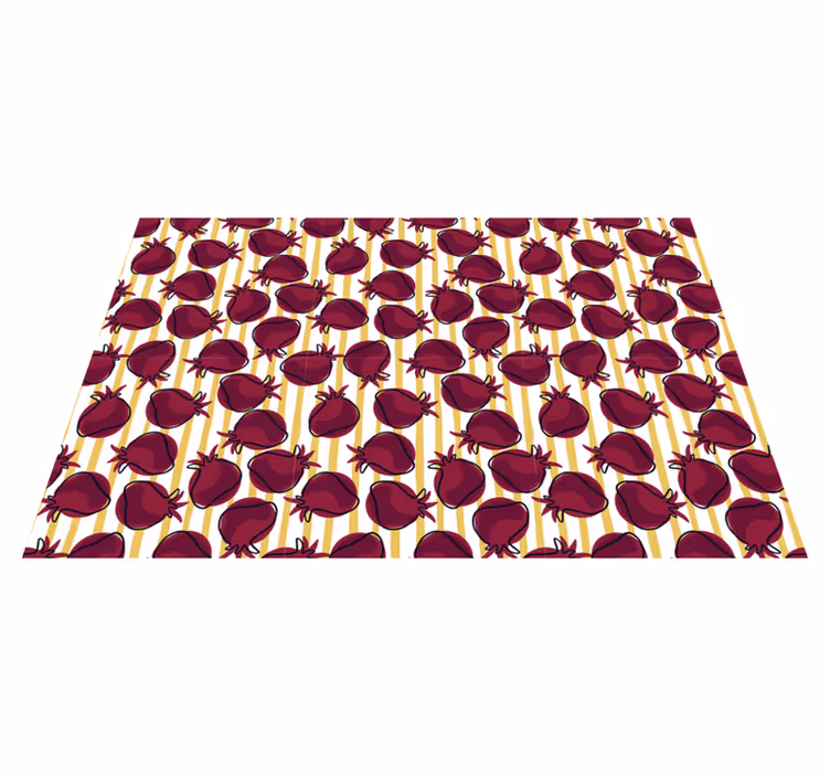 Nar deseni mutfak pvc halı - TenStickers