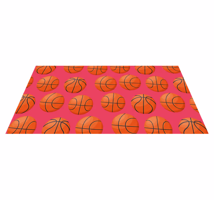Orijinal basketbol topu tasarımı banyo döşemesi - TenStickers