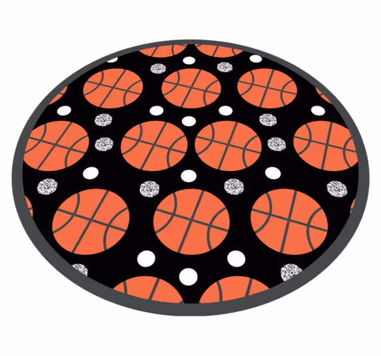 Basketbol topları oyunlar pvc halı - TenStickers