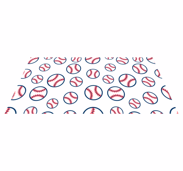 Beyzbol deseni oyunlar pvc halı - TenStickers