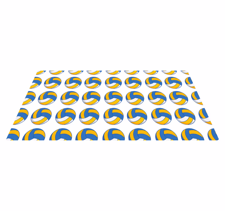 Büyük voleybol desenli yatak odası halısı - TenStickers
