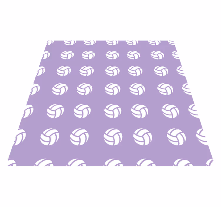 Mor voleybol deseni oyunlar pvc halı - TenStickers