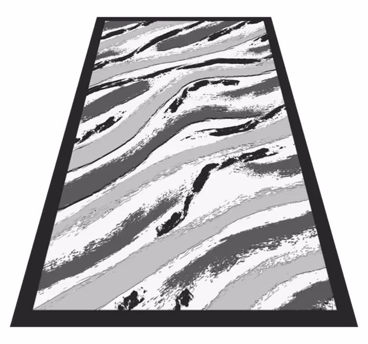 şık zebra çizgileri hayvan baskı pvc halı - TenStickers