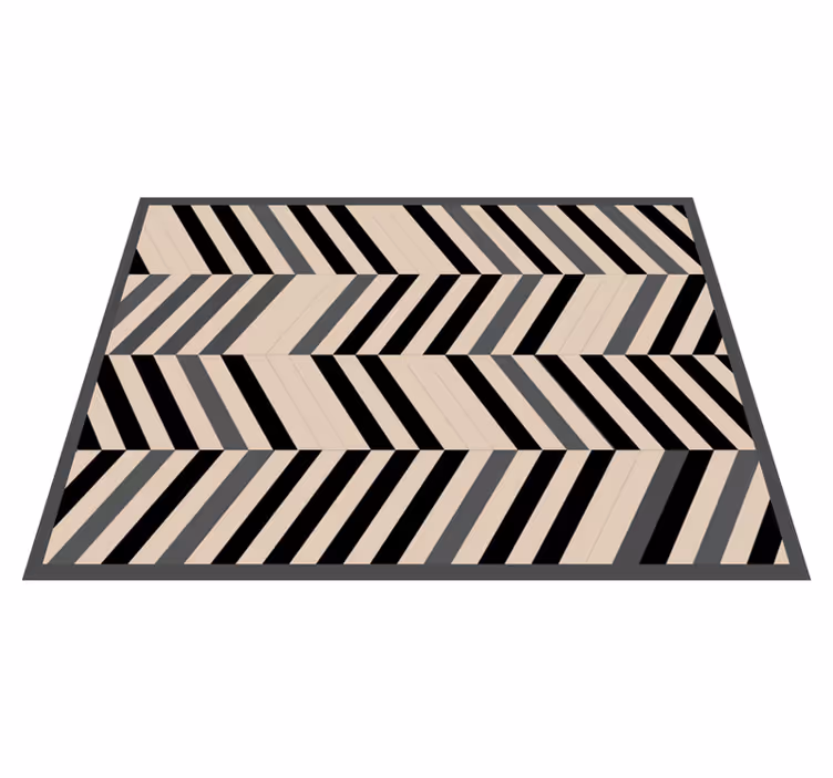 Chevron desen tılsımı modern pvc halı - TenStickers