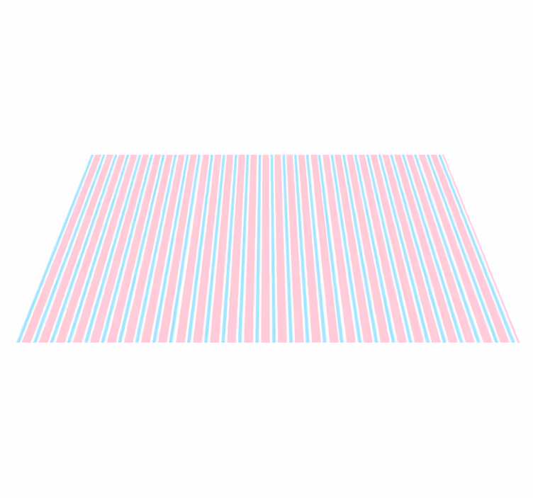 Pastel desen çizgili pvc halı - TenStickers