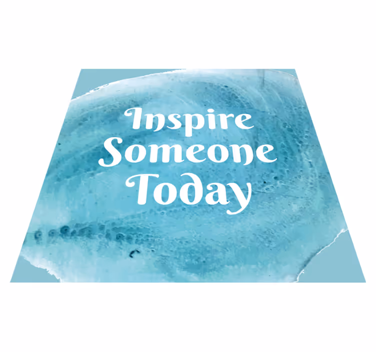Motivasyonel sözler ile pvc halı - TenStickers