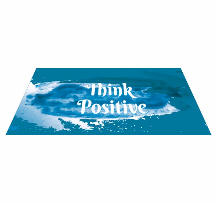 Iyimserliği kucaklamak cümleleri ile pvc halı - TenStickers