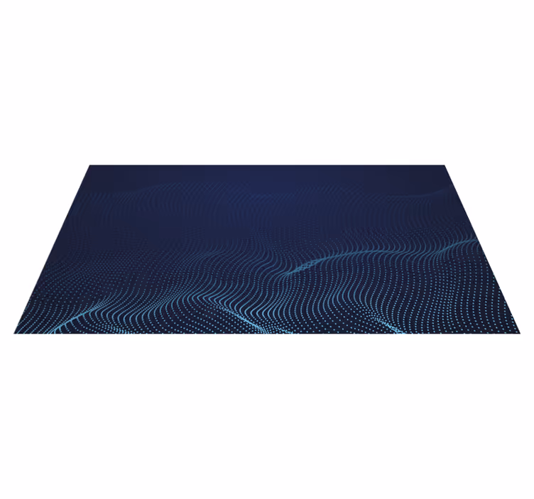 Akışkan dalga motifi modern pvc halı - TenStickers