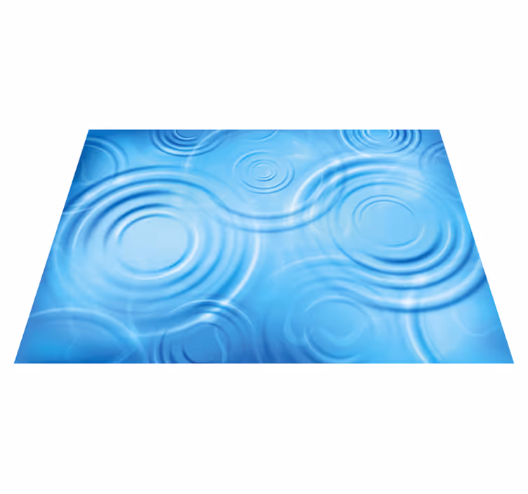 Dalgalanan su efekti banyo pvc halı - TenStickers