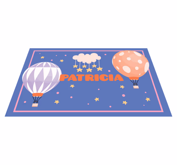 Balon maceraları isimlerle pvc halı - TenStickers
