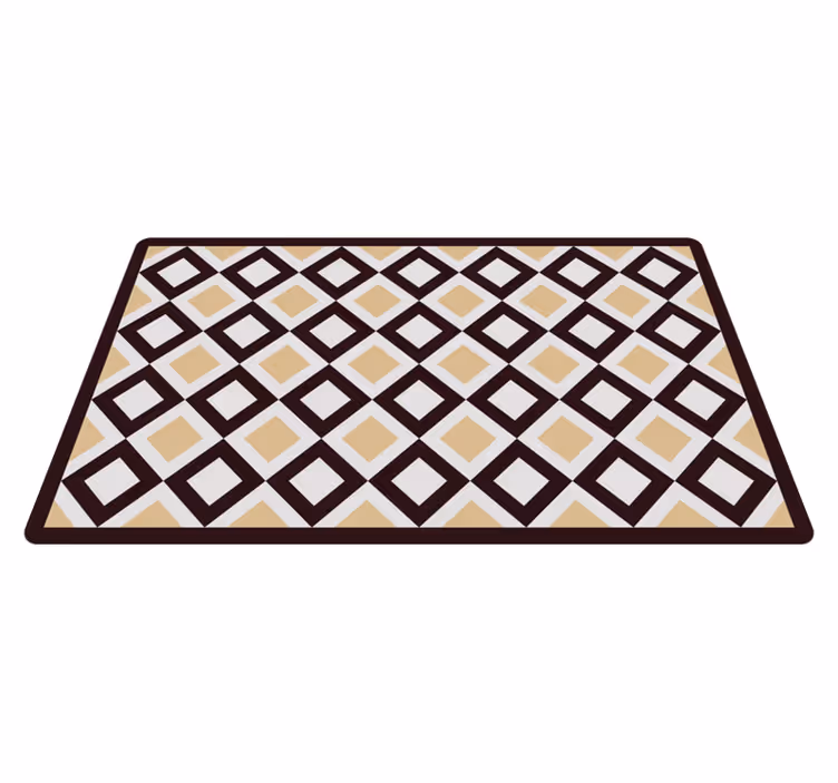 Geometrik pvc halı elmas unsur - TenStickers