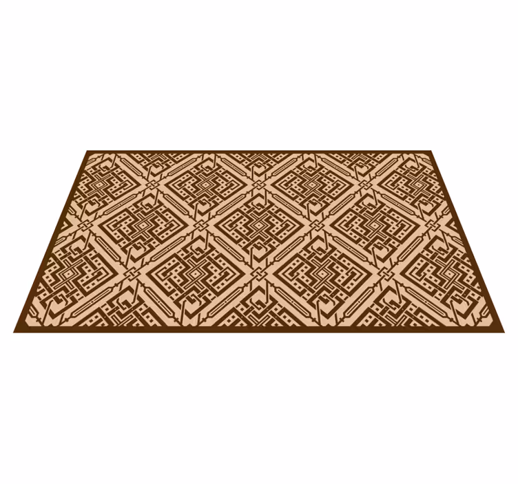 İskandinav vektör eşkenar dörtgen tasarım geometrik kilim - TenStickers