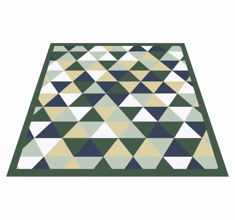 üçgen formlar geometrik pvc halı - TenStickers