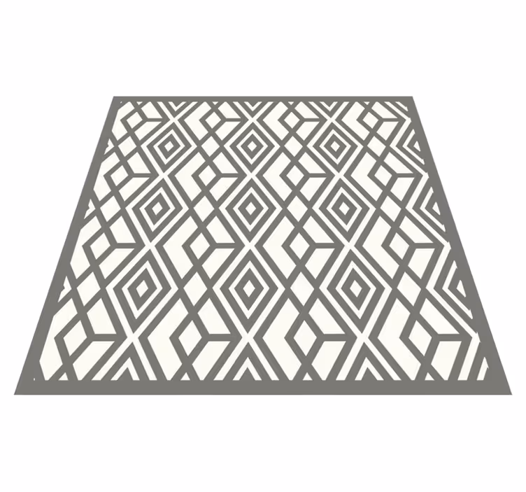 Elmas amblemi geometrik pvc halı - TenStickers