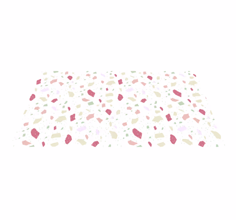 Pastel düzensiz terrazzo minimal halı - TenStickers