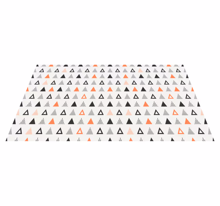 Küçük üçgenler deseni iskandinav pvc halı - TenStickers