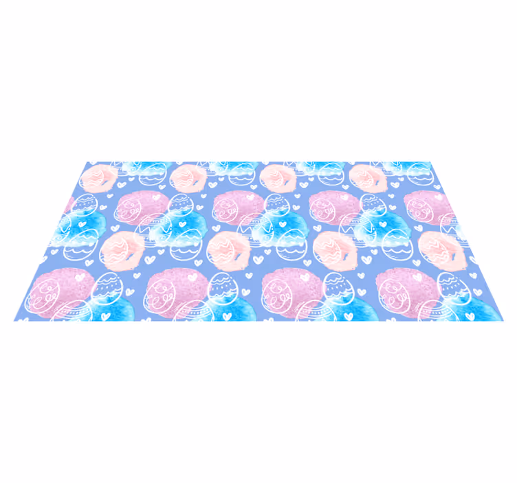 Renkli paskalya yumurtaları pvc halı - TenStickers
