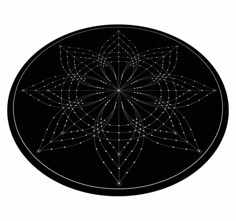 Yıldız takımyıldızı mandala vinil halı - TenStickers