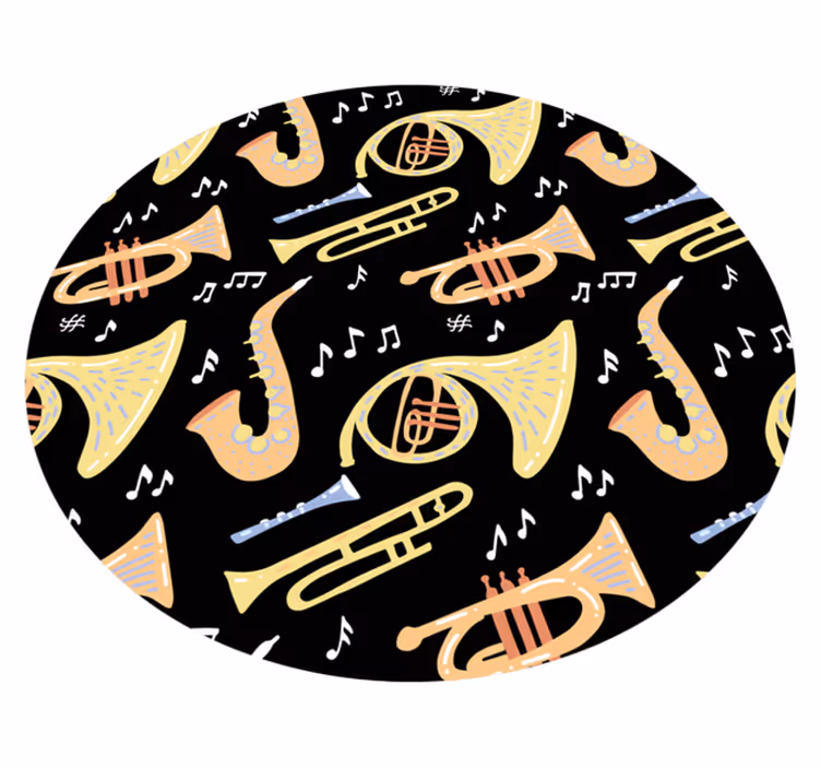 Müzik aleti fikri pvc halı - TenStickers