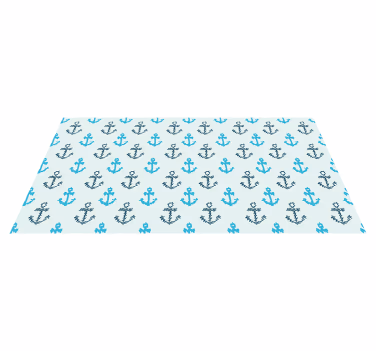 çapa deseni banyo pvc halı - TenStickers