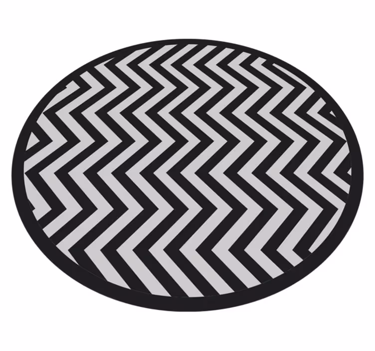 Dinamik şerit deseni geometrik pvc halı - TenStickers