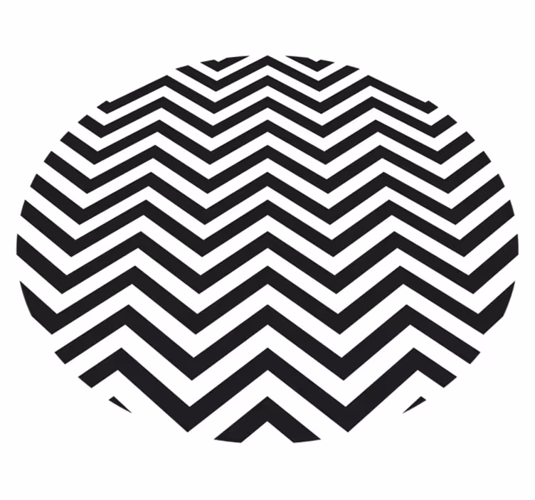 Geometrik pvc halı chevron desen - TenStickers