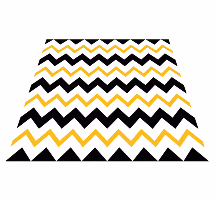 Geometrik pvc halı chevron zigzag deseni - TenStickers