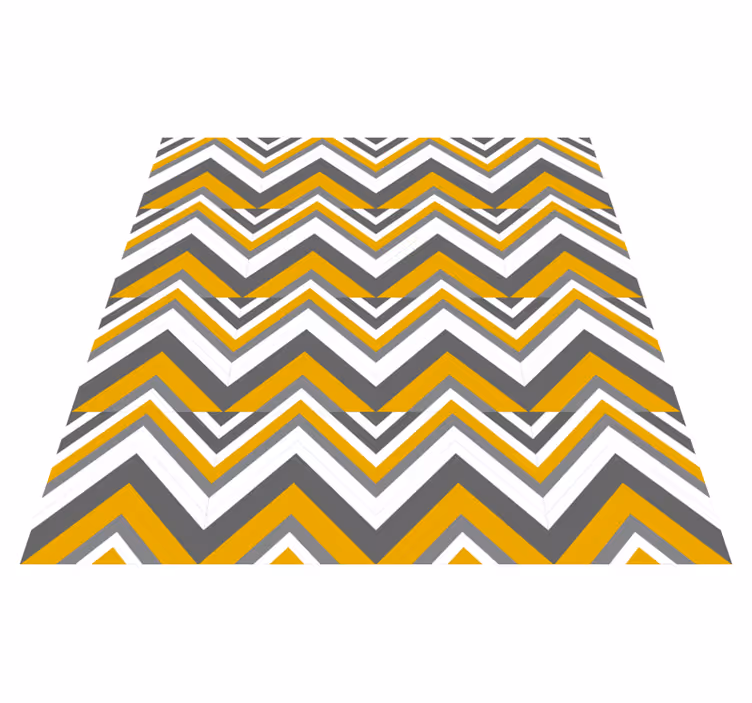 Geometrik pvc halı Şevron Çizgi motifli - TenStickers