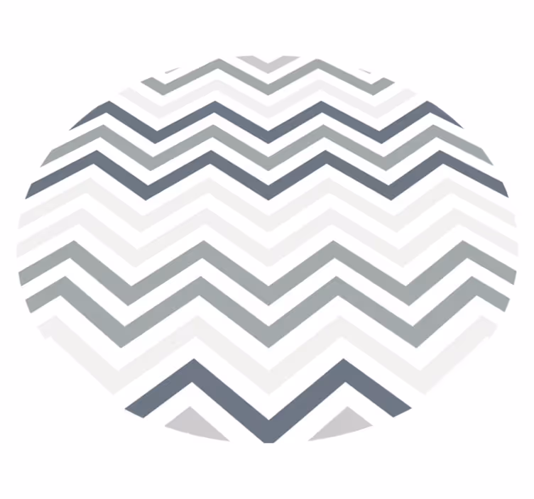 Çizgili pvc halı - Şevron deseni İlgisi - TenStickers
