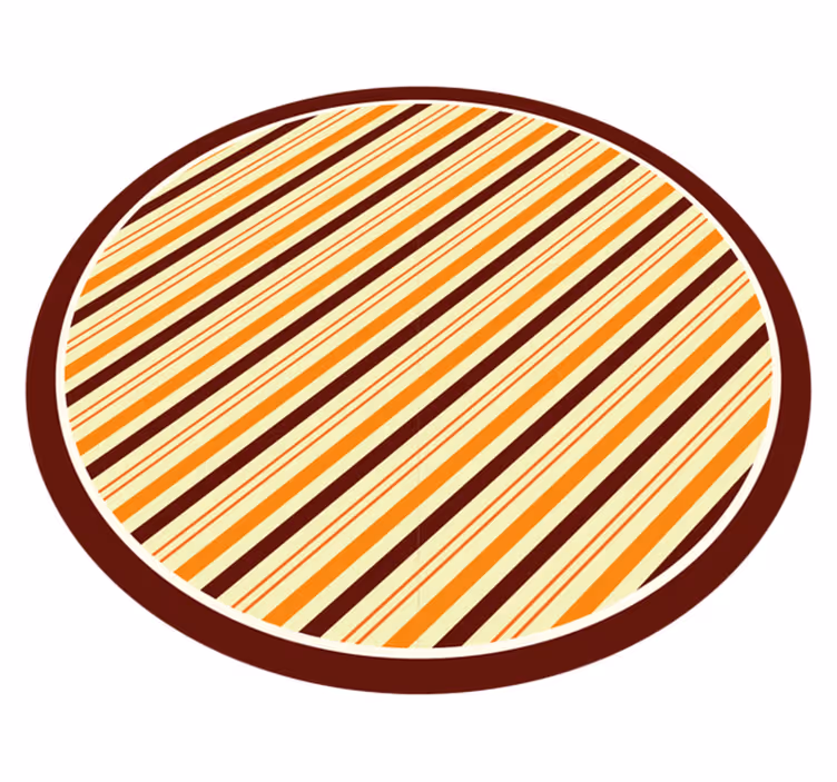 Çizgili pvc halı sıcak tonlar tarzı - TenStickers