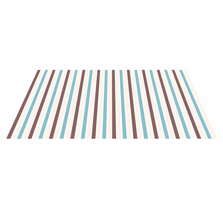 Çizgili pvc halı modern mavi desen - TenStickers