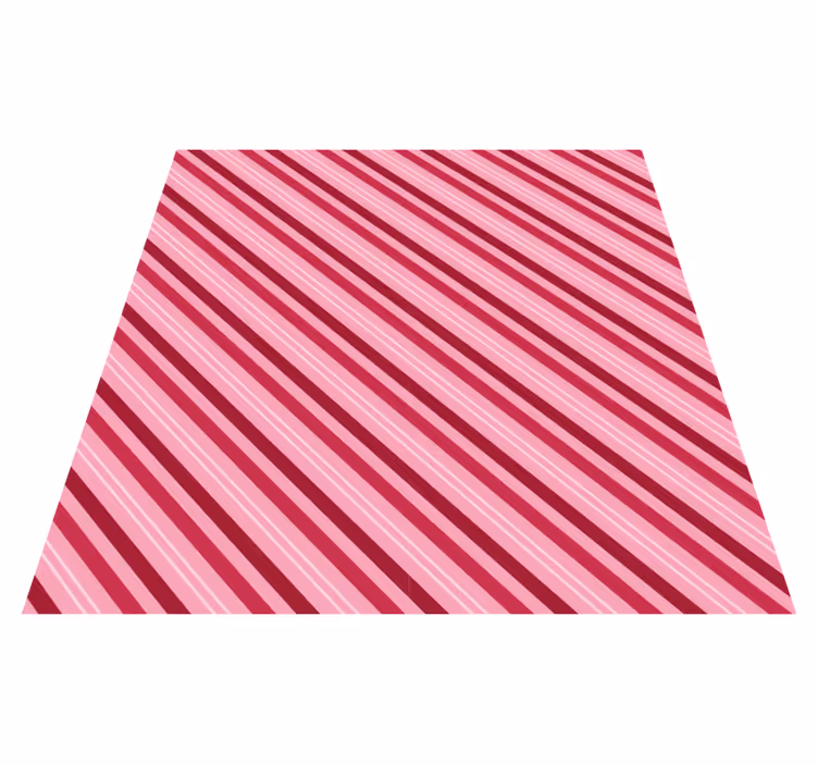 Çizgili pvc halı pembe Çizgi deseni - TenStickers
