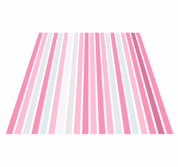 Çizgili pvc halı - pembe Çizgili zarafet - TenStickers