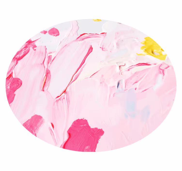 Gençler pvc halı soyut pembe dalgalar - TenStickers