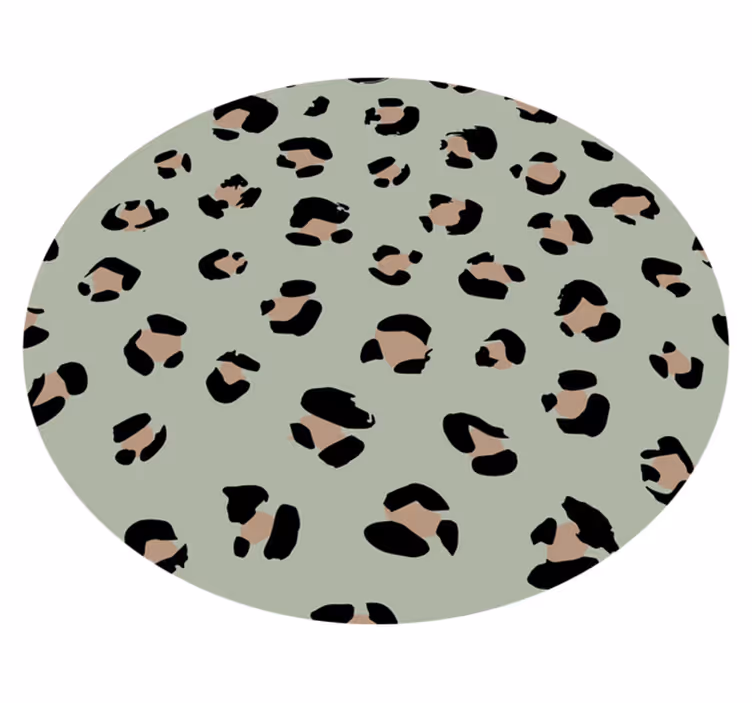 Hayvan baskı pvc halı leopar desenli estetik - TenStickers