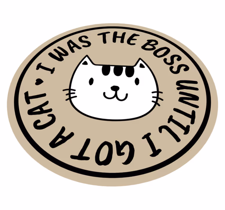 Kedi patronu kadar alfabe pvc halı - TenStickers