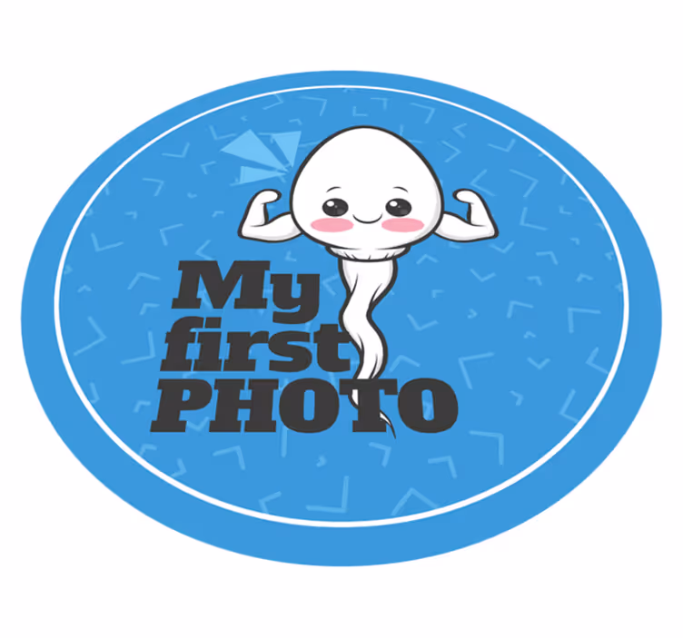 Ilk fotoğrafım cümleleri ile pvc halı - TenStickers