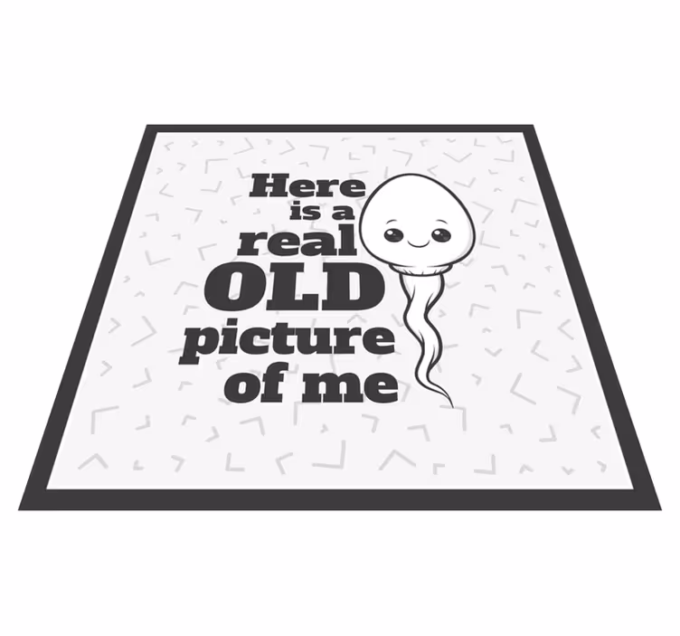 Sperme gerçek eski resim cümleleri ile pvc halı - TenStickers