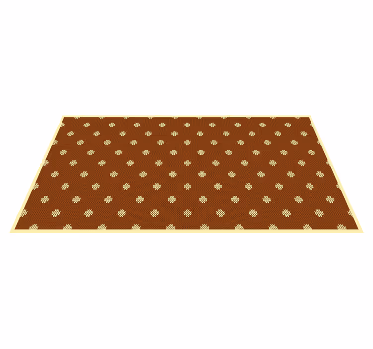 Puantiyeli örgü desenli dikdörtgen kilim - TenStickers