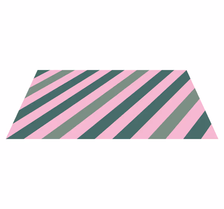 Pastel pembe ve yeşil blok dikdörtgen halı - TenStickers